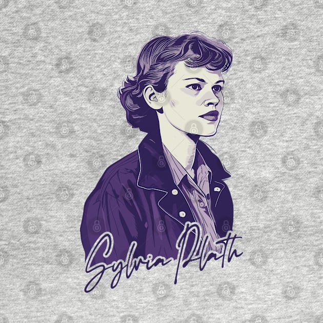 Sylvia Plath / Retro Quote Design by unknown_pleasures